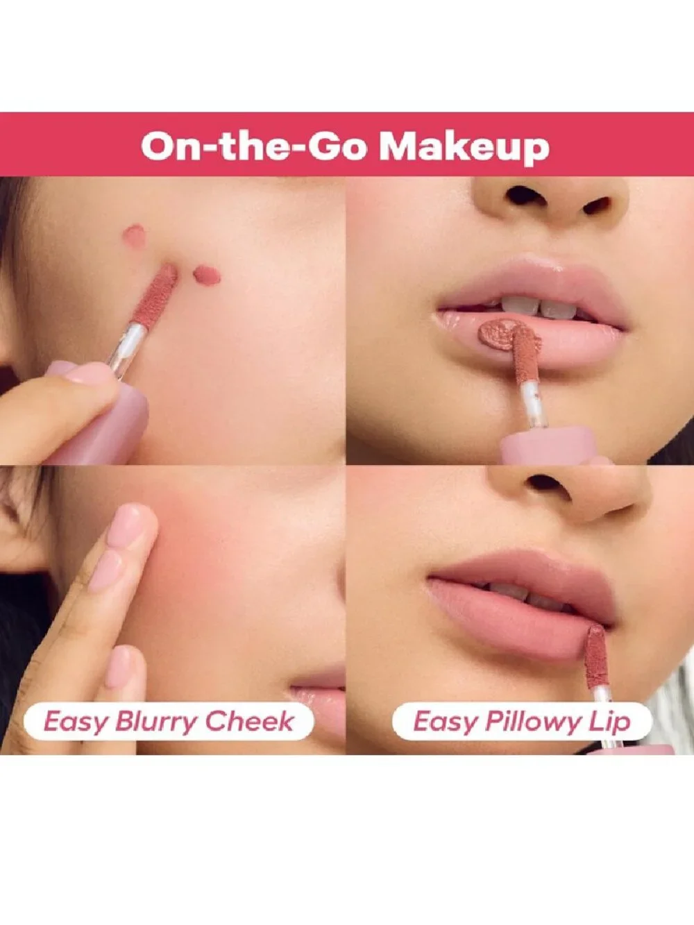 NIB COLORGRAM NUDE BLUR TINT 05 VINTAGE RED Lip Tint & Natural Cheek Blush
